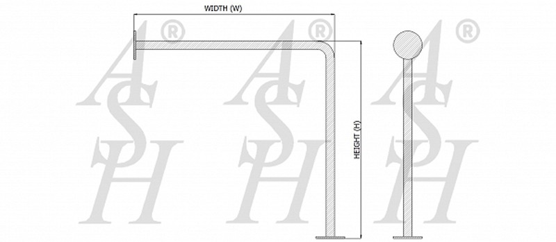 ash1120tfwcolnncr-pedestrian-barrier-technical-drawing-ash-door-furniture-specialists