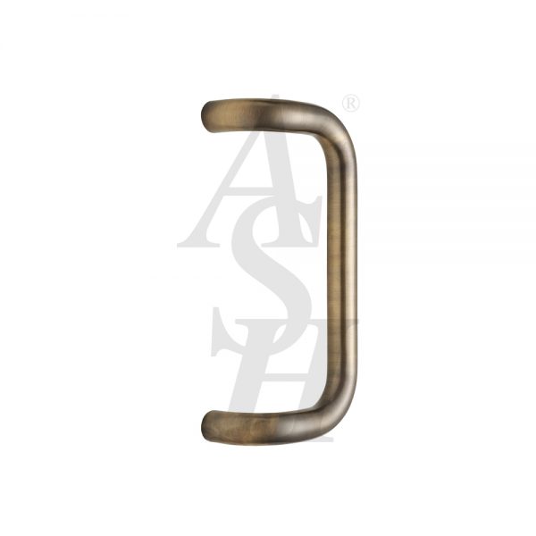 ash103-antique-brass-antimicrobial-cranked-pull-door-handle-ash-door-furniture-specialists-wm