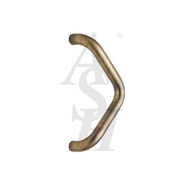 ash112-antique-brass-antimicrobial-cranked-pull-door-handle-ash-door-furniture-specialists-wm