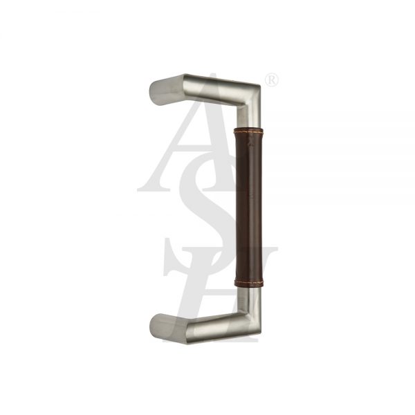 ash606c-satin-stainless-leather-clad-pull-door-handle-ash-door-furniture-specialists