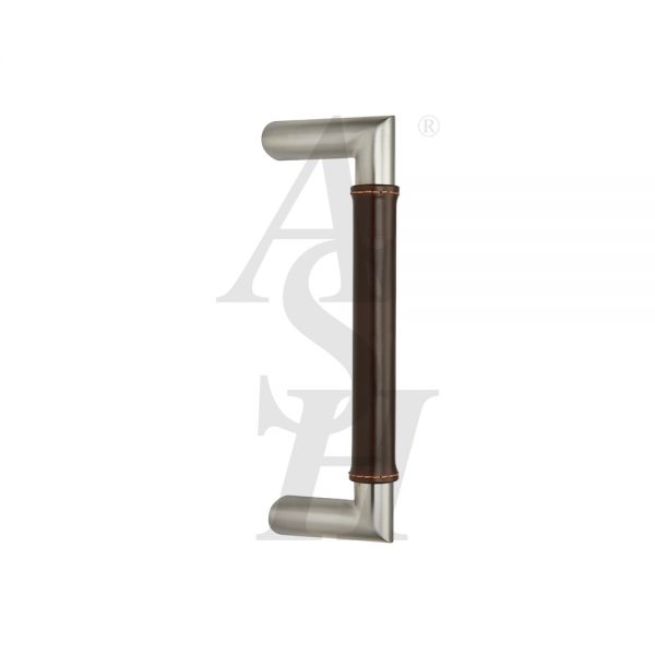 ash606os-satin-stainless-leather-clad-pull-door-handle-ash-door-furniture-specialists