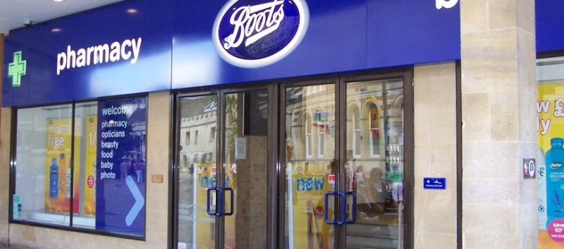Colour coated pull handles help Boots open doors to their customers